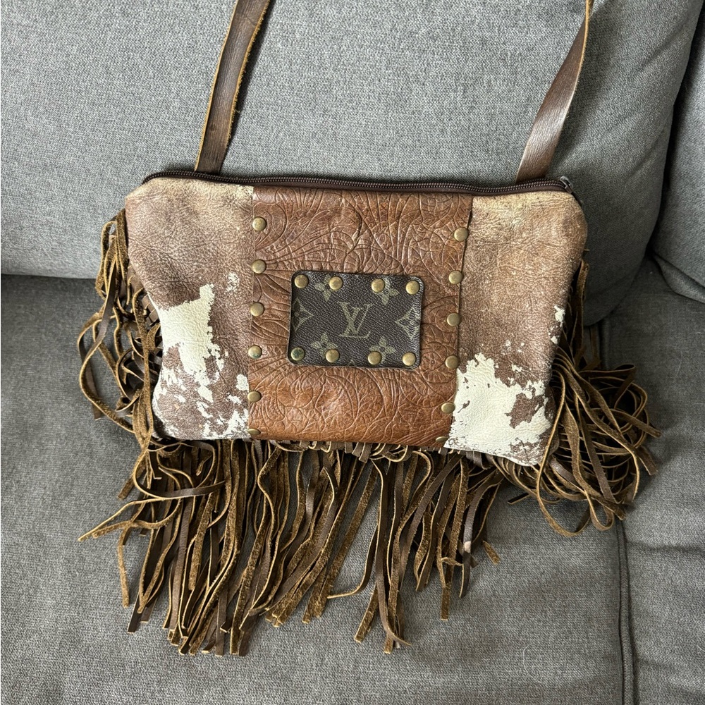 Western fringe crossbody